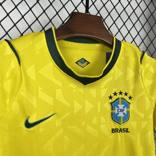 2026 Brazil Domicile Maillot de Foot AAA qualité fan Taille Enfant — view 3