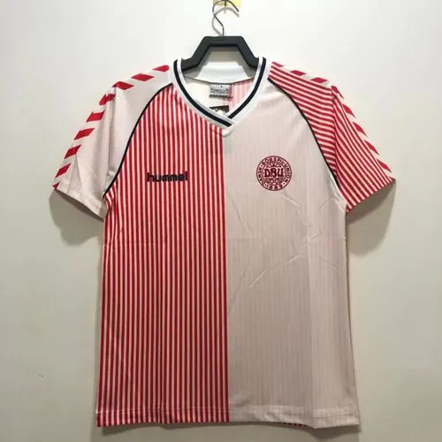 1986 Retro Denmark National Team Away Football Shirt 