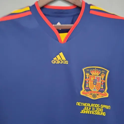 2010 Retro España Visitante Camiseta Fútbol — view 3