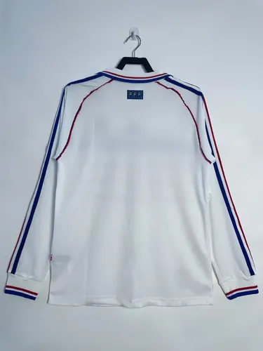 1998 Retro Langarm Frankreich Auswärtstrikot  — view 2