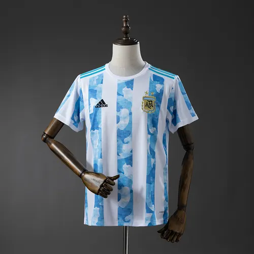 Camisa de Futebol Retro 2021 Argentina Home AAA qualidade fã — view 1