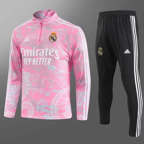2023/2024 Real Madrid Edición Especial Chándal Entrenamiento Medio Tirante Rosa Set — view 1