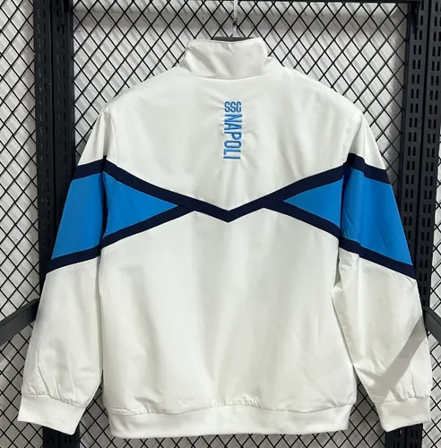 2025/2026 Napoli Weiß und Blau Windbreaker Fußballtrikot   — view 2