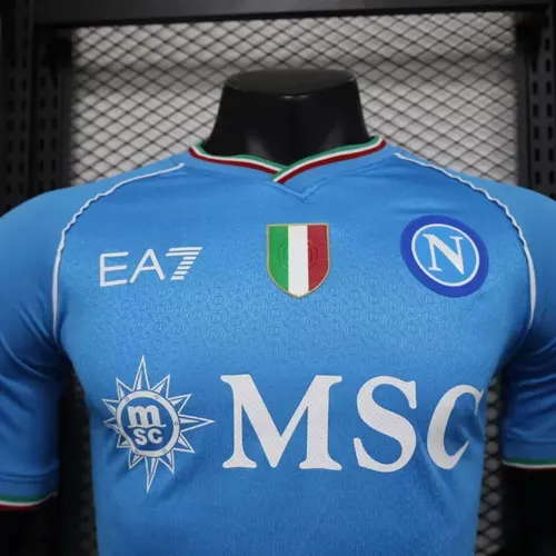 2023/2024 Napoli Player Version Home Soccer Jersey  — view 3