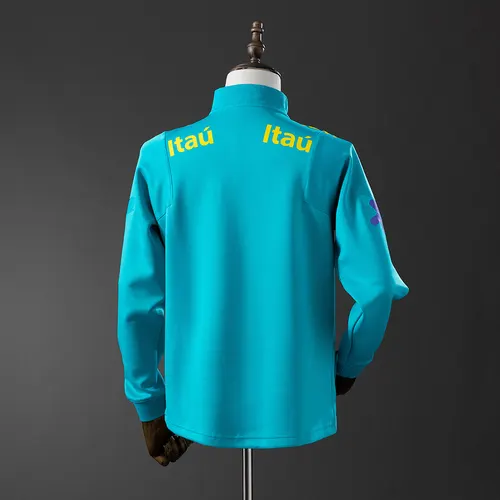 2026 Brazil 22/23 Bleu Lac -Veste S-XXL Maillot de Foot AAA qualité fan — view 2