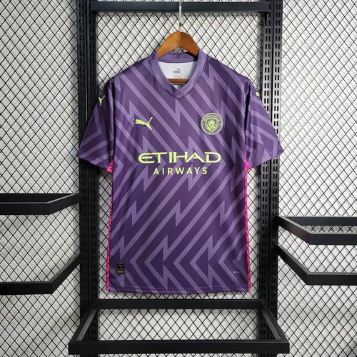 Camiseta de Fútbol Morada del Portero Manchester City 2023/2024  — view 1