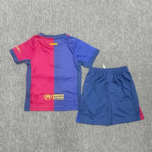 2025/2026 Barcelona Home No Spotify Football Jersey  Kids Size — view 2