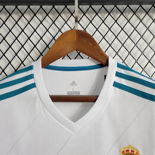 2017/2018 Retro Langarm Real Madrid Heim — view 6