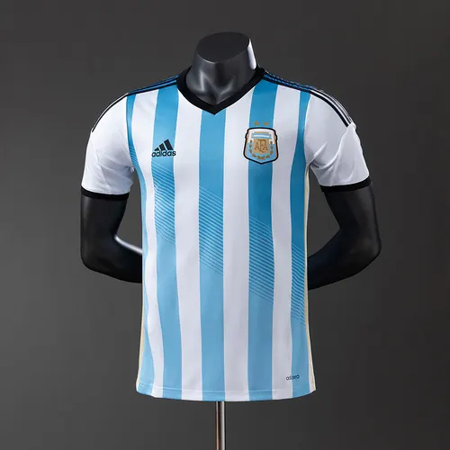 قميص الأرجنتين الوطني المنزلي للنسخة القديمة 2014 نسخة اللاعب — view 1