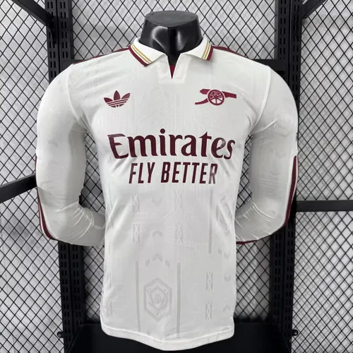 2025/2026 Langarm Spielerversion Arsenal Third Auswärts Fußballtrikot 
