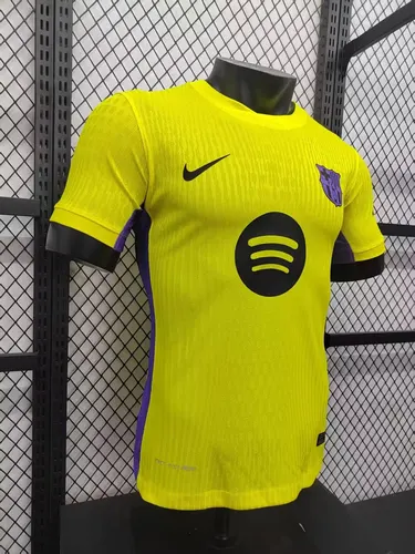 2025/2026 Version Joueur Barcelona Extérieur Jaune Maillot de Football  — view 4