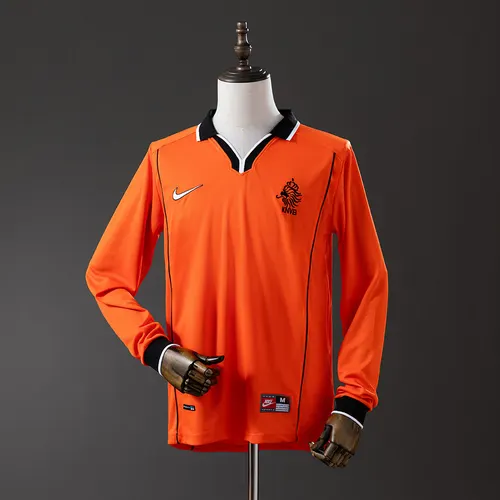 1998 Retro Netherlands National Team Home Long Sleeve Jersey  — view 1