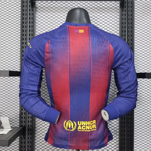 2025/2026 Manga Longa Barcelona Camisa de Futebol Principal  — view 2