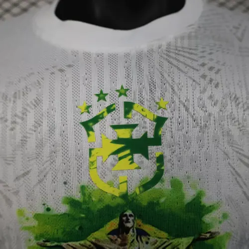 Camiseta de fútbol Edición Especial blanca de Jesús de Brasil 2025/2026 versión jugador  — view 4