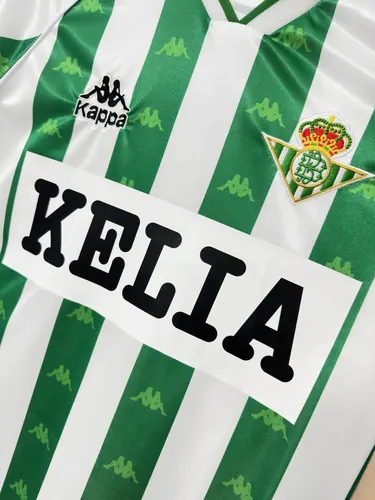 1995/1997 Rétro Real Betis Domicile Avec Sponsors Maillot de Foot  — view 4