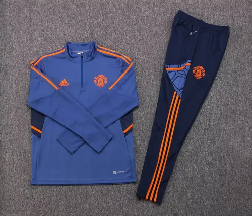 Conjunto de Treino Manchester United Meio Puxão Azul 2022/2023  — view 7