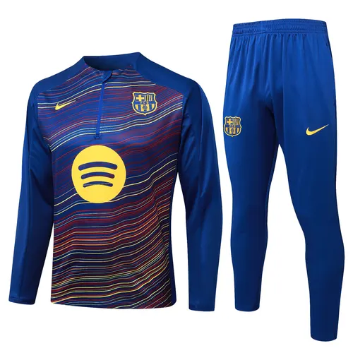 2025/2026 Barcelona Twill inkjet Half-Pull Training Suit Jersey  Set — view 1