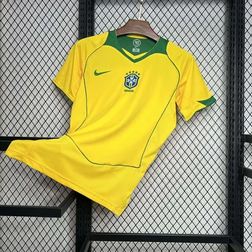 Camisa Retro Brasil Casa 2004 AAA qualidade fã — view 3