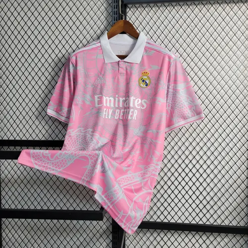 2023/2024 Real Madrid Camiseta de Fútbol Dragón Chino Rosa  — view 3
