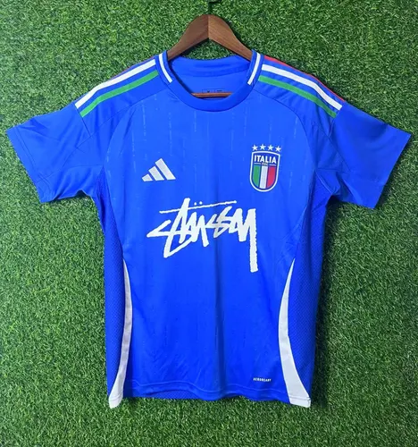 2025 Italien Sonderedition Blau Fußballtrikot  