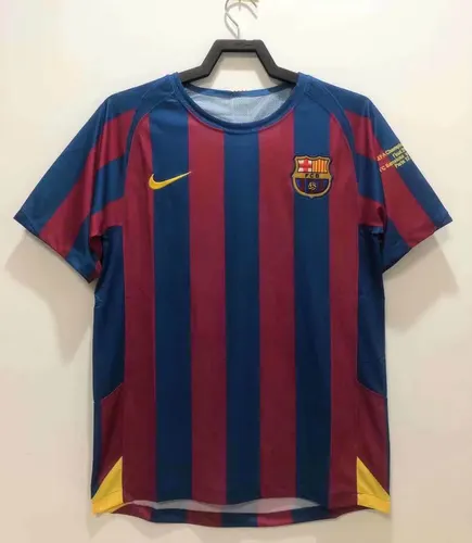 Maillot de football domicile rétro Barcelone UEFA Champions League 2005/2006 