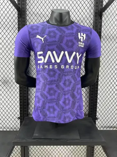 2024/2025 Versión Jugador Al-Hilal Saudi Tercera Equipación Visitante Camiseta de Fútbol  — view 1