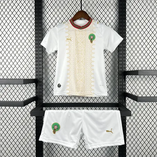 2026 Marokko Nationalmannschaft Auswärts Trikot AAA Fan-Qualität Kindergröße — view 1