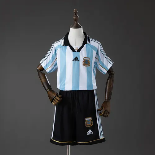 1998 Retro Argentinien Heimtrikot AAA Fan-Qualität Kindergröße — view 1