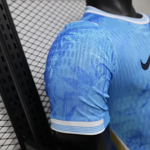 2026 Spielerversion Uruguay Nationalmannschaft Sonderedition Blau Fußballtrikot   — view 6