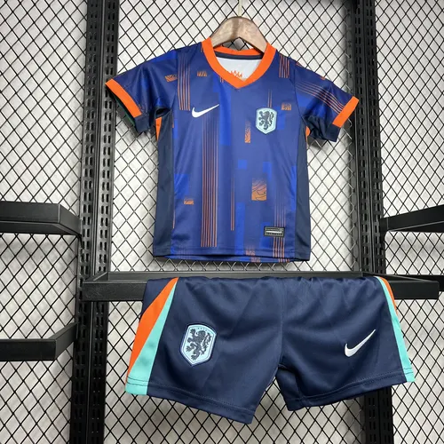 2024 Netherlands Away Football Shirt  Kids Size — view 3