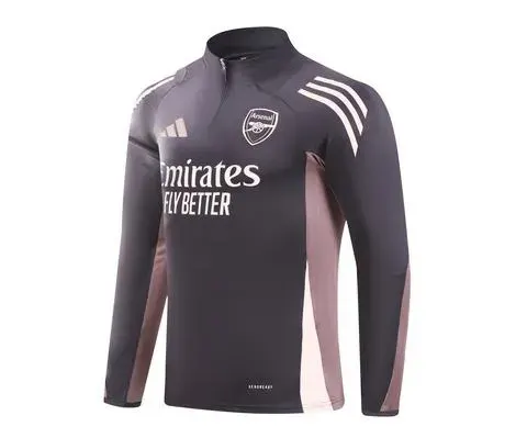 طقم تدريب نصف سحاب Arsenal بنفسجي موسم 2024/2025 جودة تايلاندية — view 3
