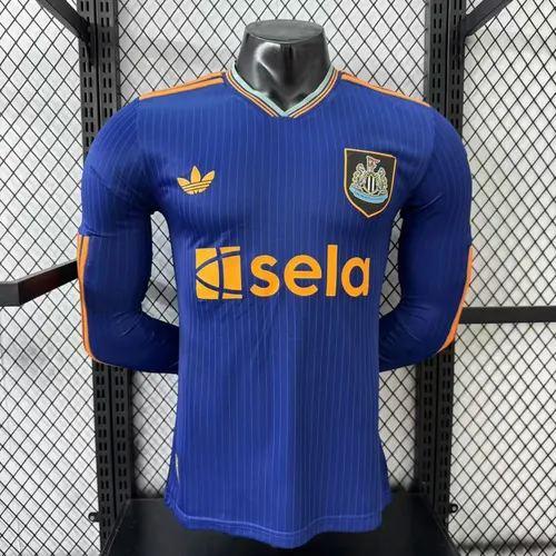 2025/2026 Newcastle United Troisième Maillot de Football Extérieur Manches Longues Version Joueur 