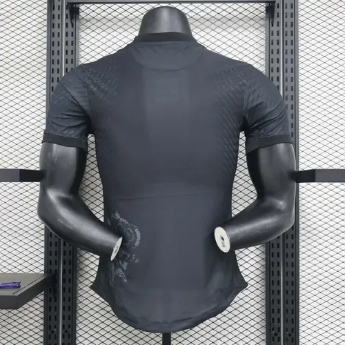 2024/2025 Spieler-Version Real Madrid Y-3 Sonderedition Schwarz Fußballtrikot  — view 2