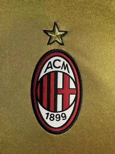 Camisa de Futebol Visitante AC Milan Retrô 2013/2014  — view 5