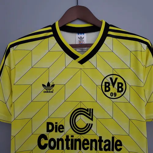 1988/1989 Retro Dortmund Camisa de Futebol Casa — view 3