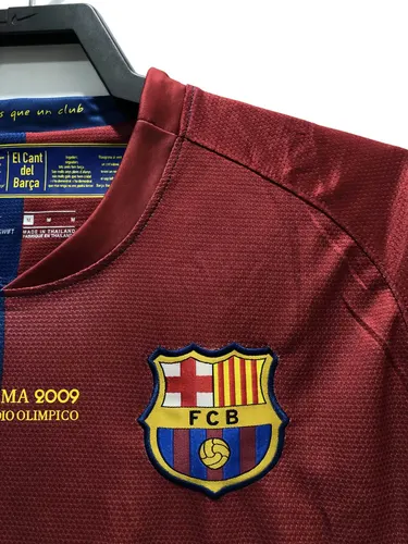 Maillot de football domicile rétro 2008/2009 Barcelone Ligue des Champions  — view 4