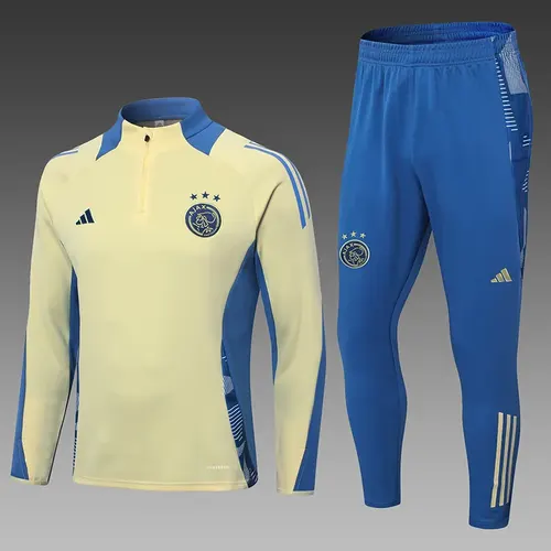 2024/2025 Ajax Half-Pull Training Suit Yellow Football Shirt  Set