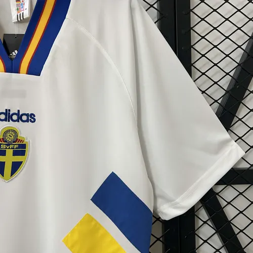1994 Rétro Suède Maillot Extérieur Football AAA qualité fan — view 6