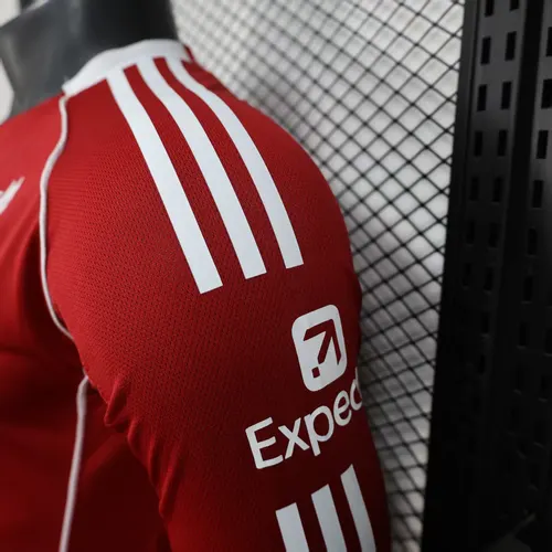 2025/2026 Spielerversion Liverpool Heim Langarm Fußballtrikot   — view 8