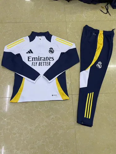 2024/2025 Real Demi-Traction Tenue d'Entraînement Blanc Maillot de Football  Ensemble — view 7