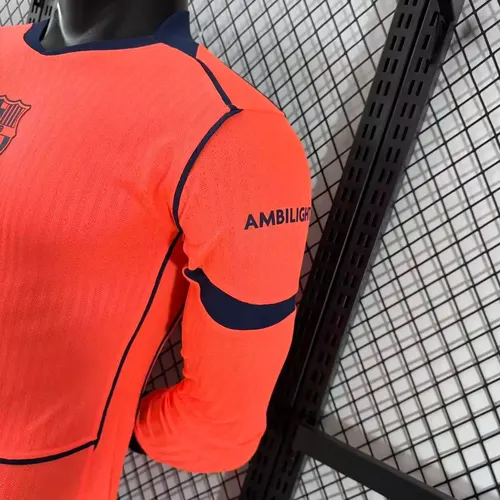 2025/2026 Manga Larga Versión Jugador Barcelona Tercera Camiseta Visitante Fútbol  — view 8