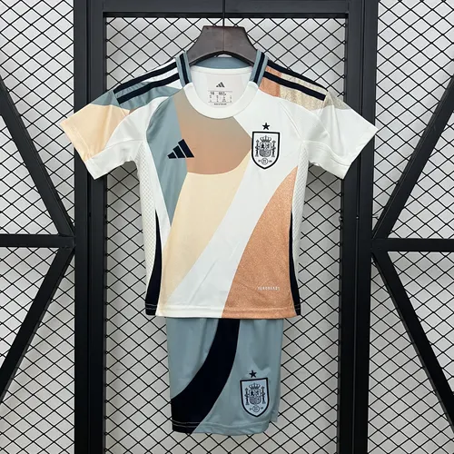 2025 Spanien Auswärts Fußballtrikot AAA Fan-Qualität Kindergröße — view 1