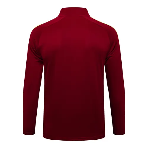 2025/2026 Arsenal Half-Pull Training Suit Maroon Retro Edition Football Shirt  Set — view 3