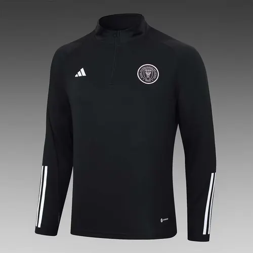 2023/2024 Inter Miami Half-Pull Training Suit black Football Shirt  Set — view 4