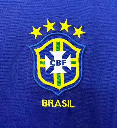 1998 Retro Brasilien Auswärts Fußballtrikot  — view 4
