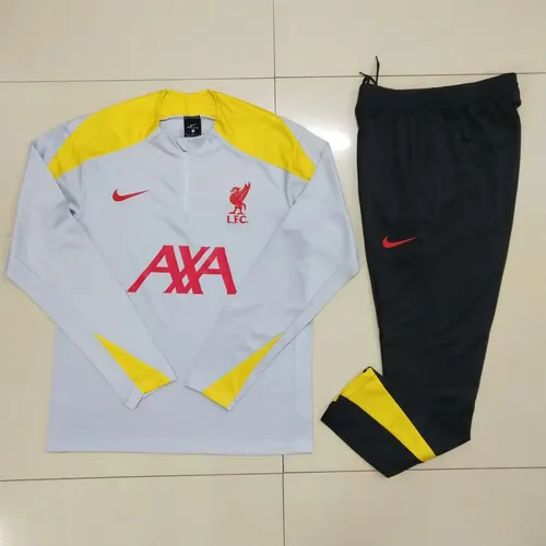 2024-2025 Liverpool Half-Pull Trainingsanzug Grau Trikot  Set — view 7