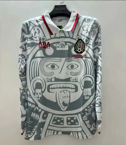 1998 Retro Long Sleeve Mexico Away Football Shirt 