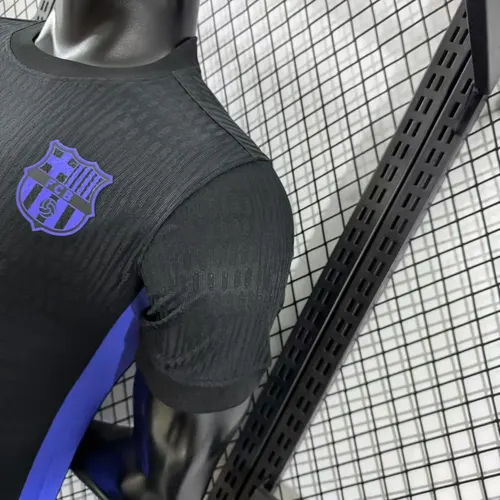 2025/2026 Spielerversion Barcelona Joint Version Schwarz Fußballtrikot  — view 8