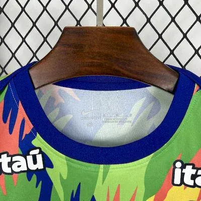 2025-2026 Brazil Pre-match training Football Shirt  — view 6