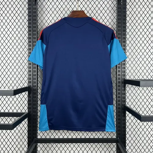 2026 Spain Nationalmannschaft Trainingsanzug Blau Fußballtrikot   — view 2